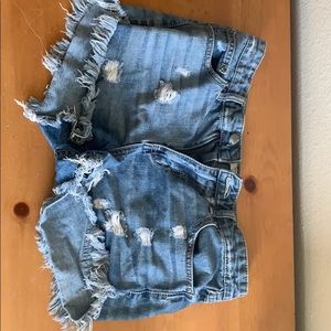 Free People blue jean shorts